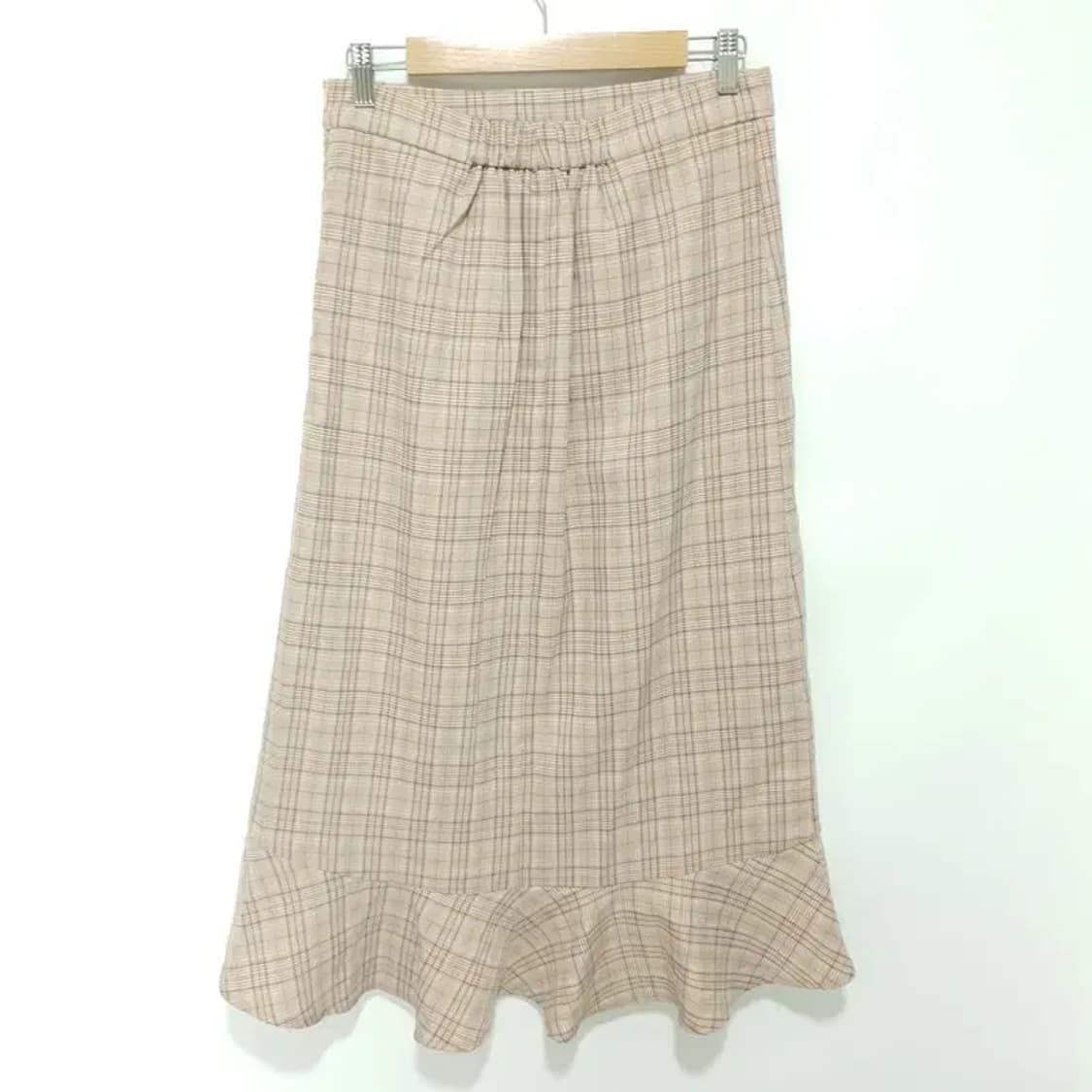 리리앤코 체크 언발 프릴 스커트 2_S1145 상품이미지4