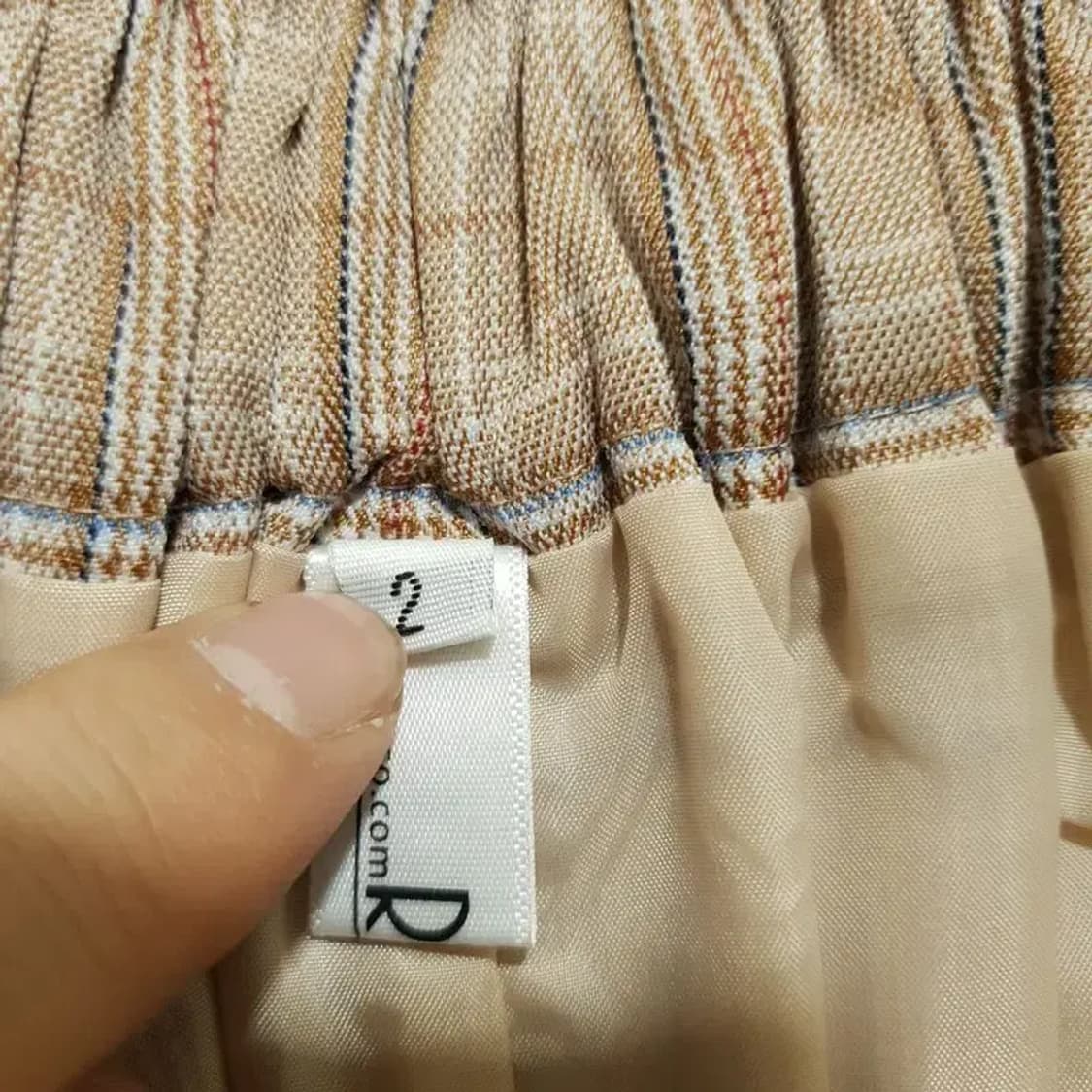 리리앤코 체크 언발 프릴 스커트 2_S1145 상품이미지7