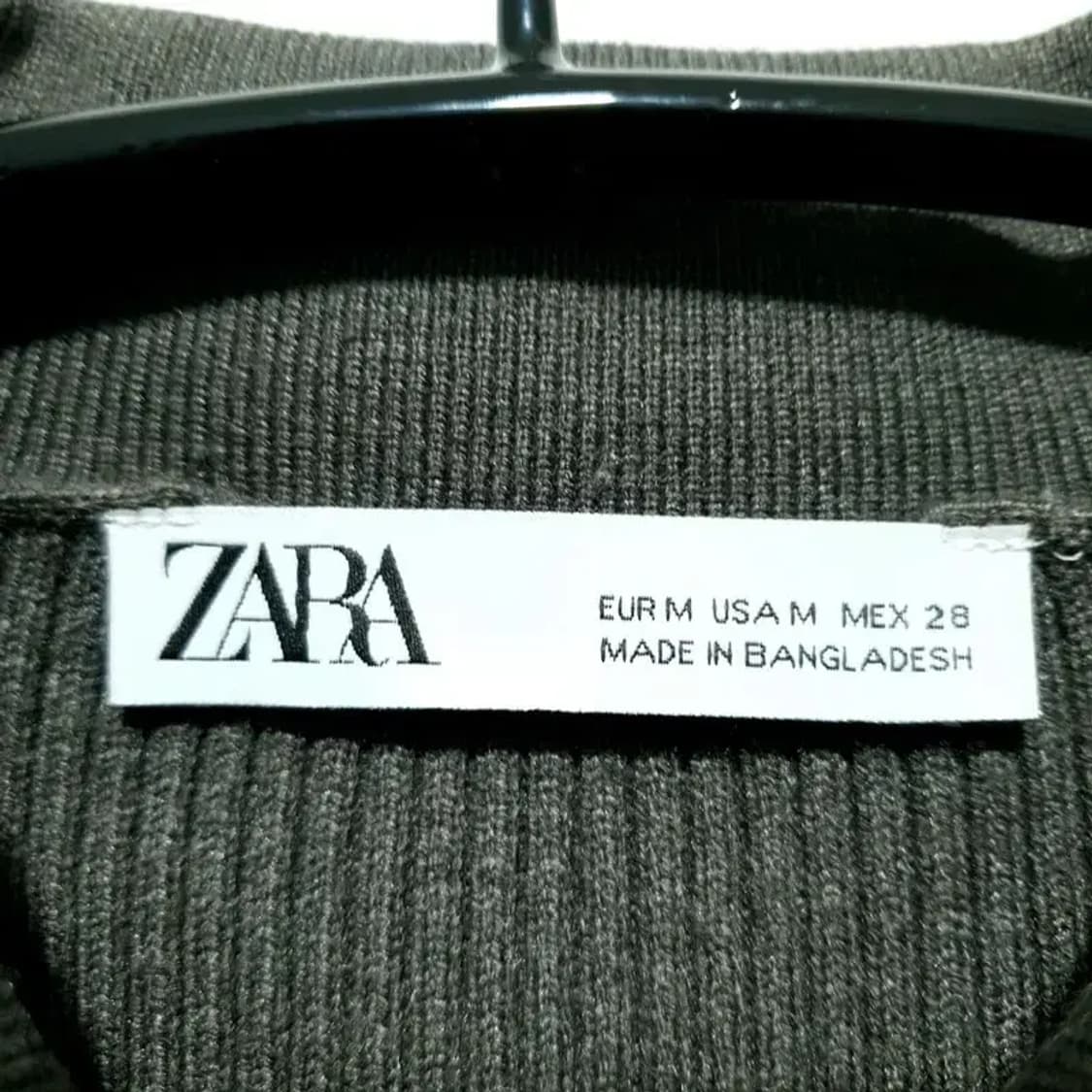 자라 골지 카라 니트 M_M1162 상품이미지5