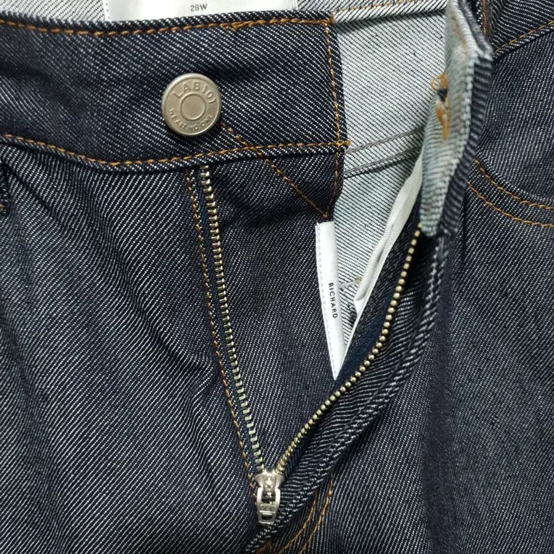 LAB101 생지 와이드 데님 팬츠 28_M1174 상품이미지5