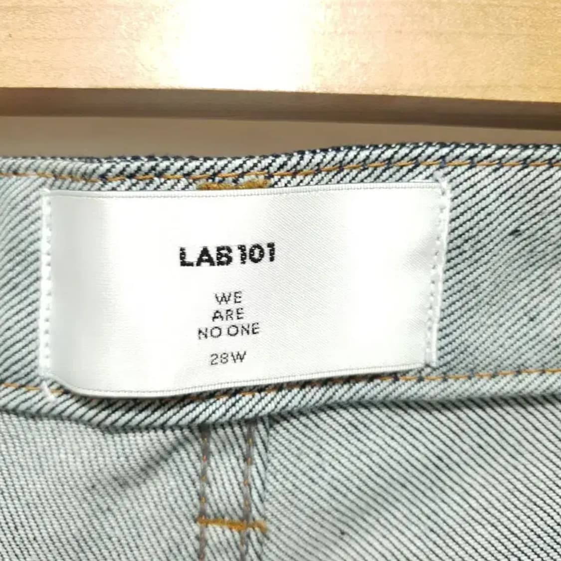 LAB101 생지 와이드 데님 팬츠 28_M1174 상품이미지7