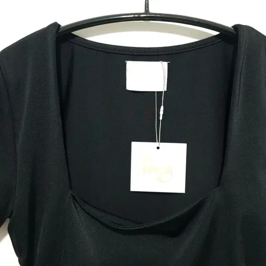 아이당 클럽 리본 스퀘어넥 크롭탑 F_S1153 상품이미지2