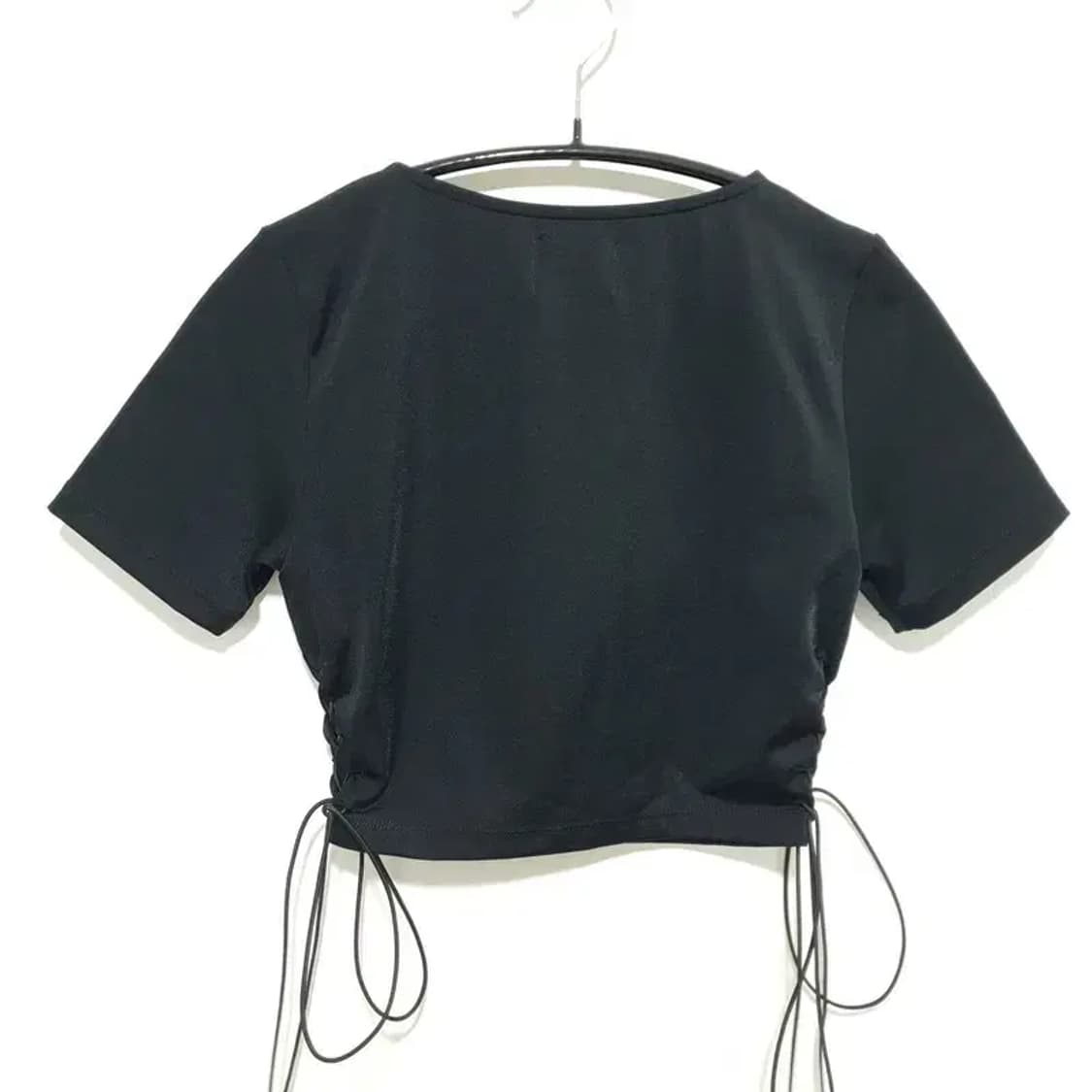 아이당 클럽 리본 스퀘어넥 크롭탑 F_S1153 상품이미지4