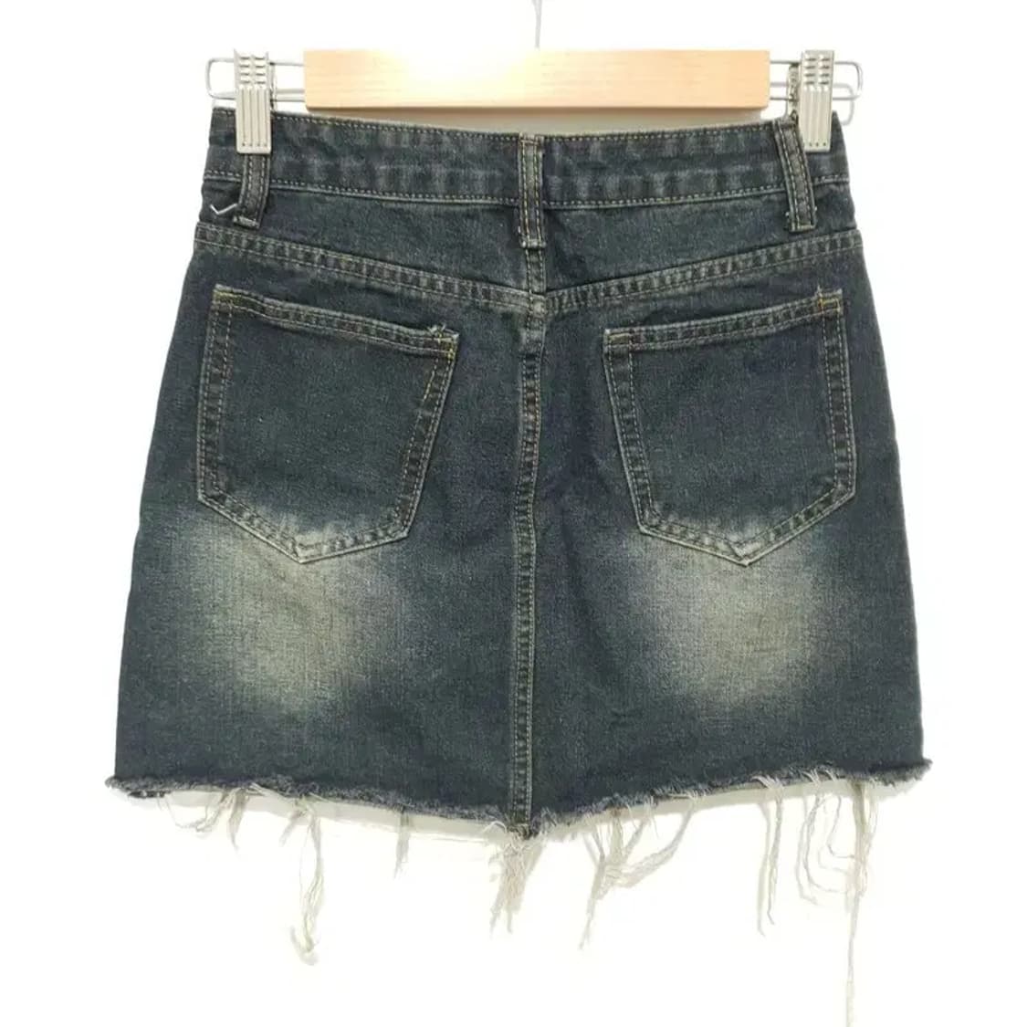 워싱 데님 스커트 S_S1158 상품이미지2