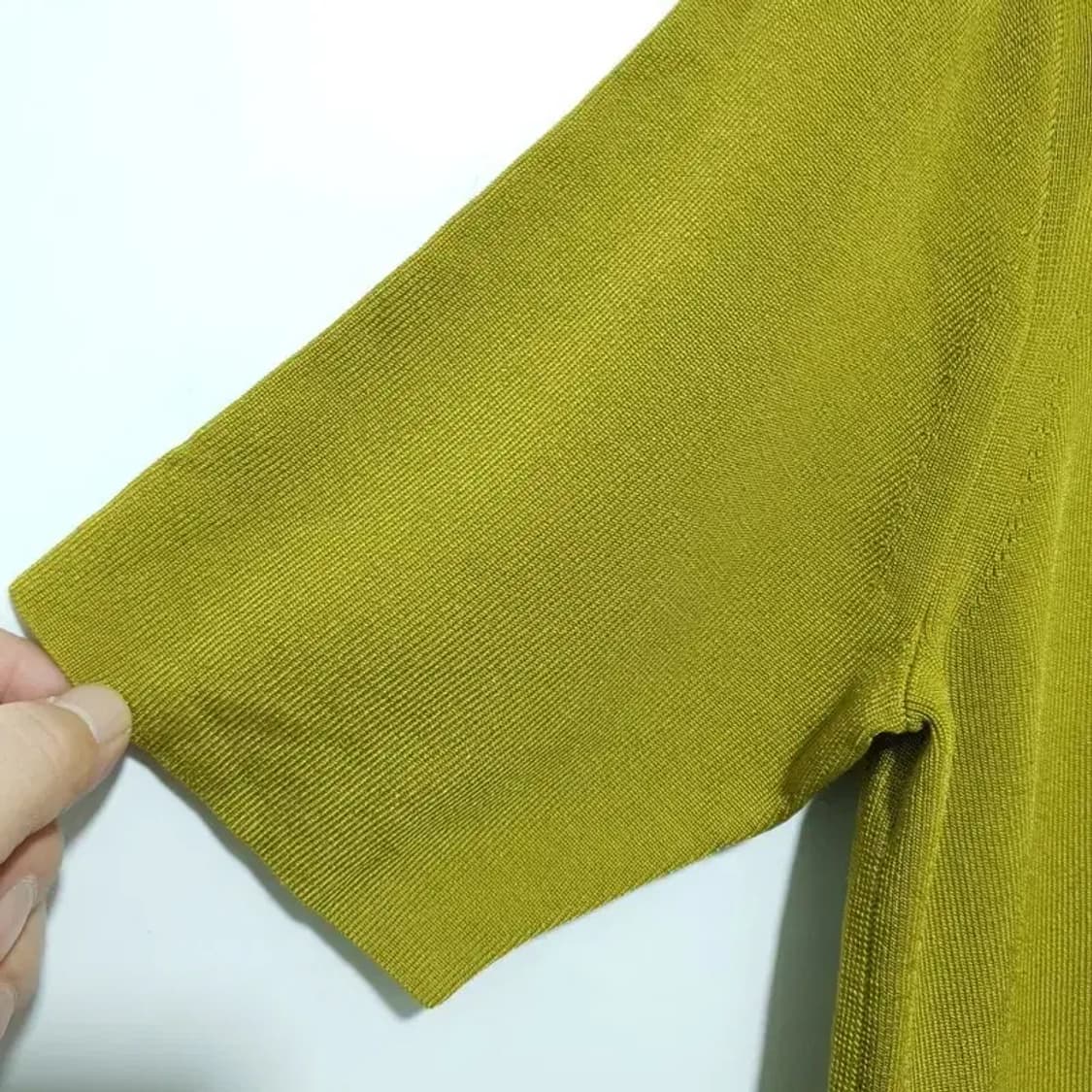 유니클로 U 여성 반팔 카라 니트 XXL_S1171 상품이미지3