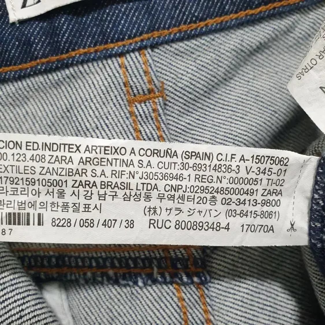 자라 포켓 데님 숏 팬츠 EUR 38_S1180 상품이미지7