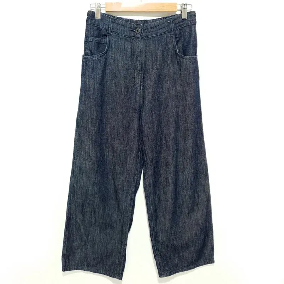 스튜디오 톰보이 뒷밴딩 와이드 데님 팬츠 F_S1182 상품이미지1