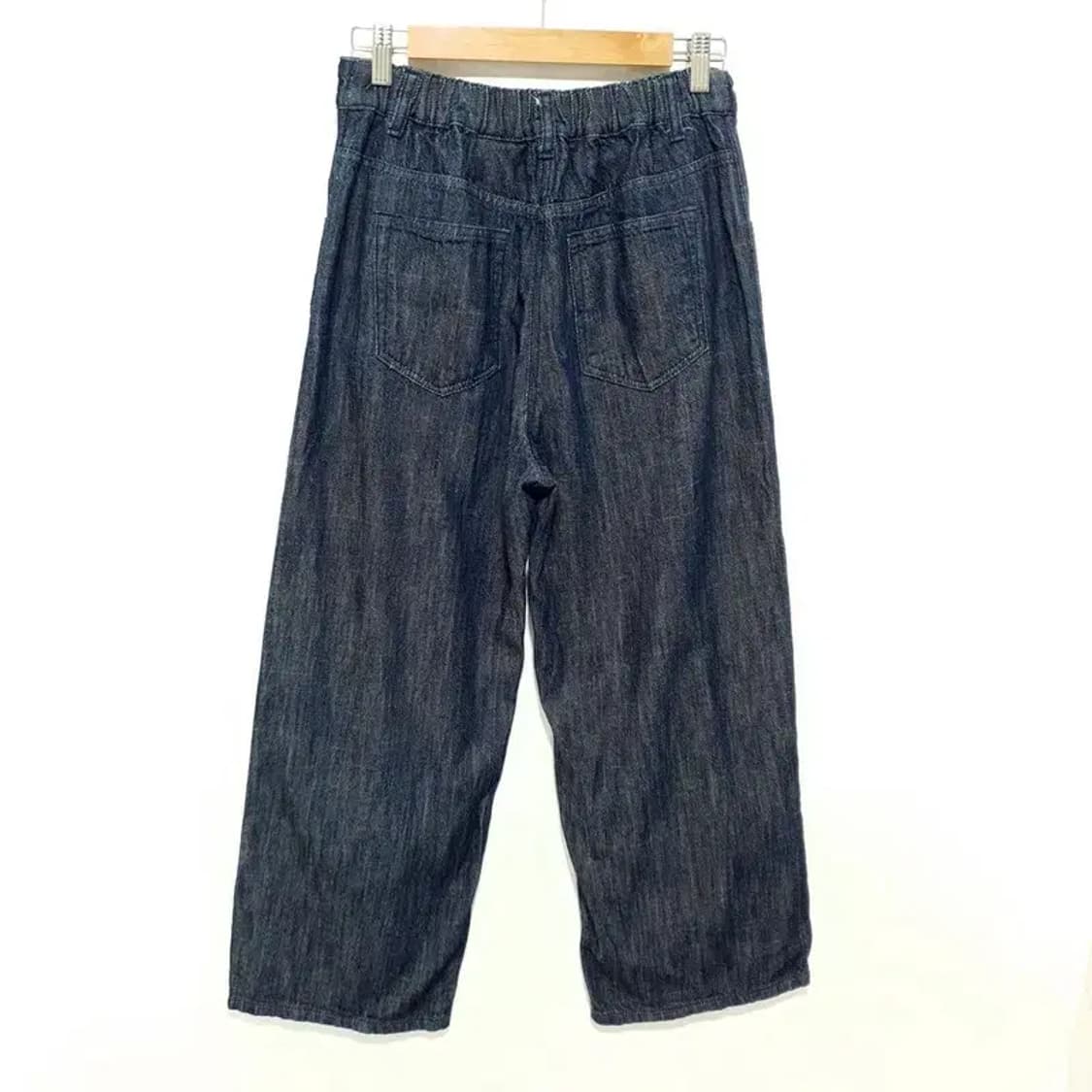 스튜디오 톰보이 뒷밴딩 와이드 데님 팬츠 F_S1182 상품이미지4