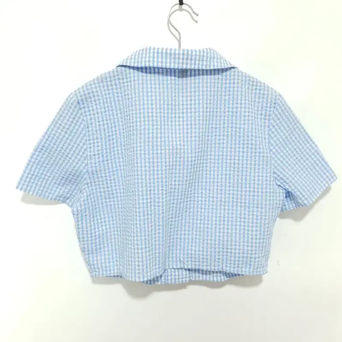 H&M 크롭 반팔 셔츠 XS_S1207 상품이미지4