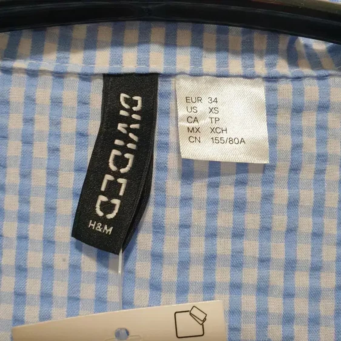 H&M 크롭 반팔 셔츠 XS_S1207 상품이미지5