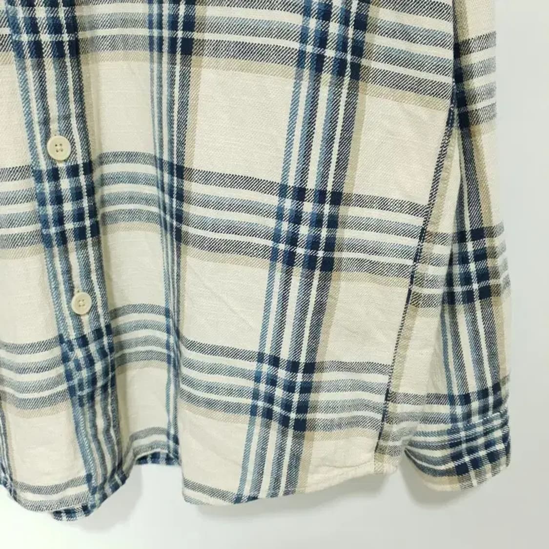 유니클로 체크 셔츠 L_M1227 상품이미지4