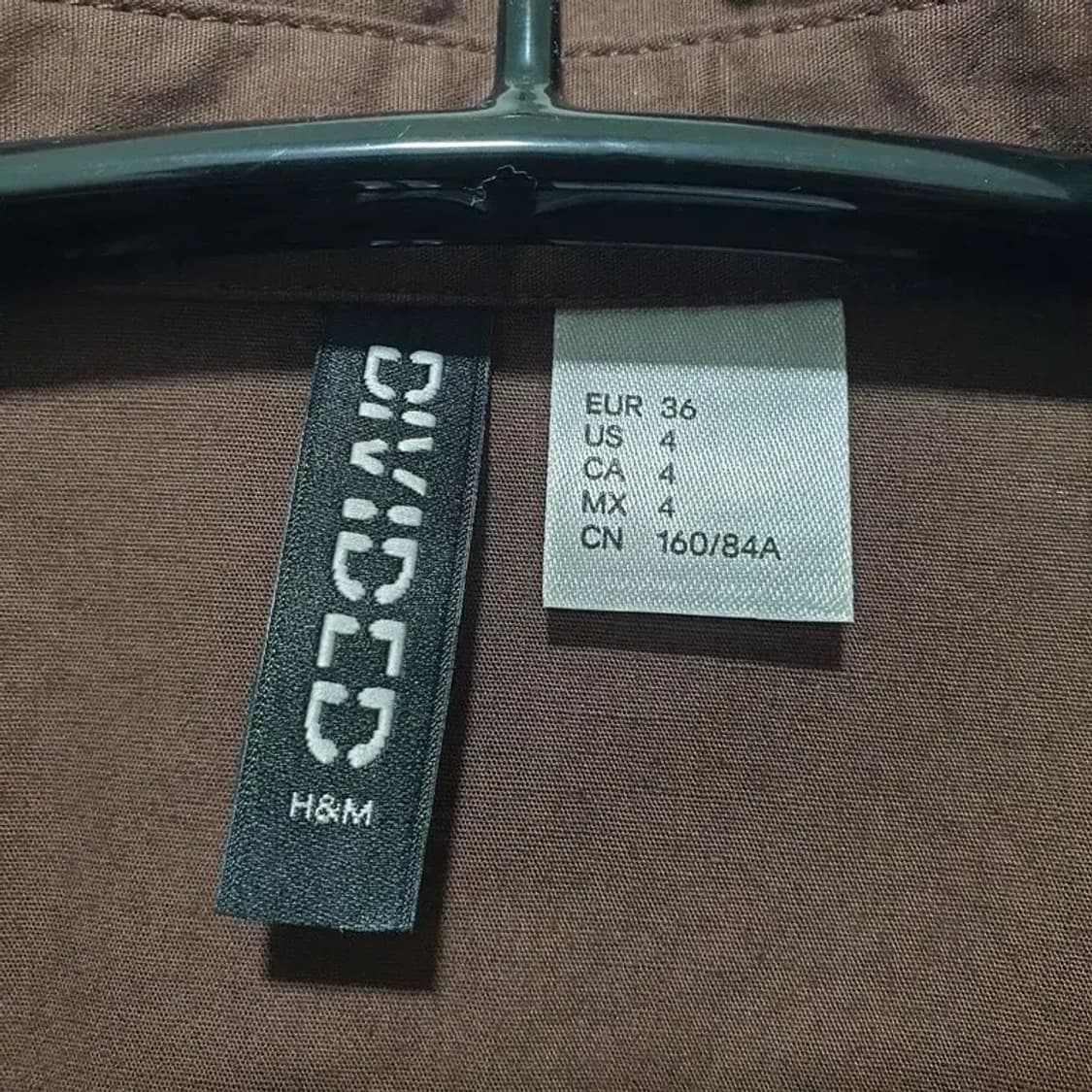 H&M 크롭 반팔 셔츠 EUR 36_S1210 상품이미지6
