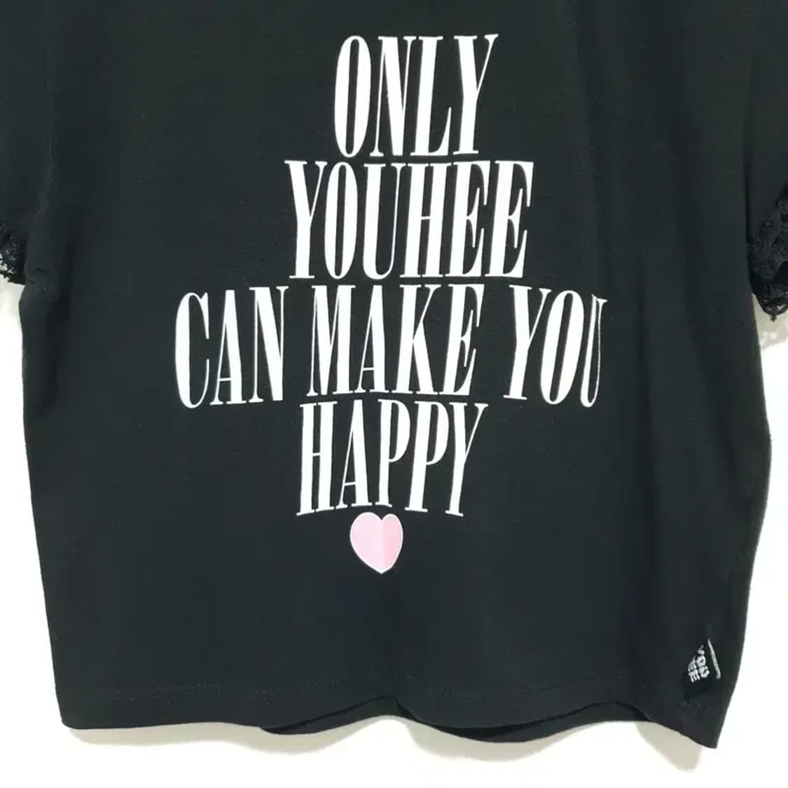 YOUHEE 유희 레이스 크롭 반팔 F_S1215 상품이미지3