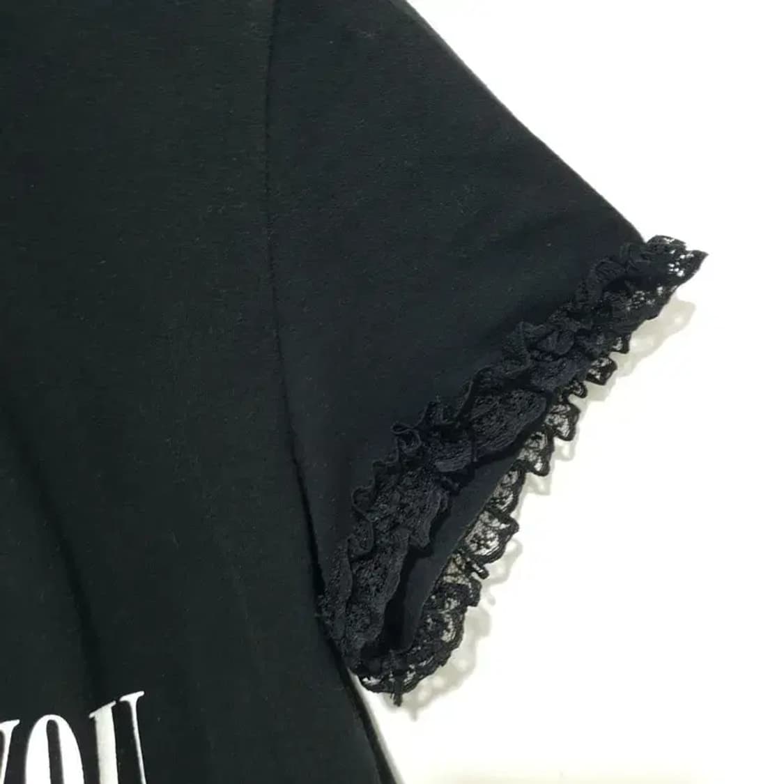 YOUHEE 유희 레이스 크롭 반팔 F_S1215 상품이미지4