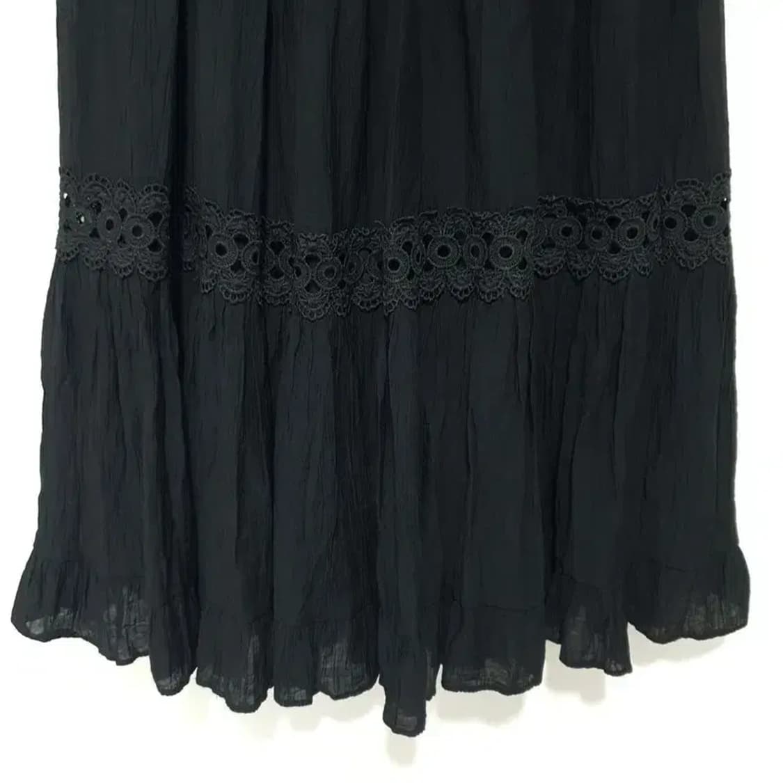 밴딩 주름 롱 스커트 F_S1221 상품이미지3