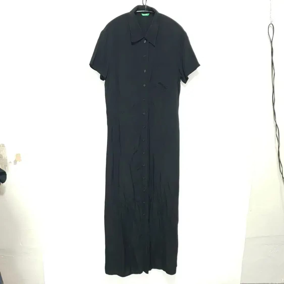 베네통 셔츠 롱 원피스 M_S1219 상품이미지1