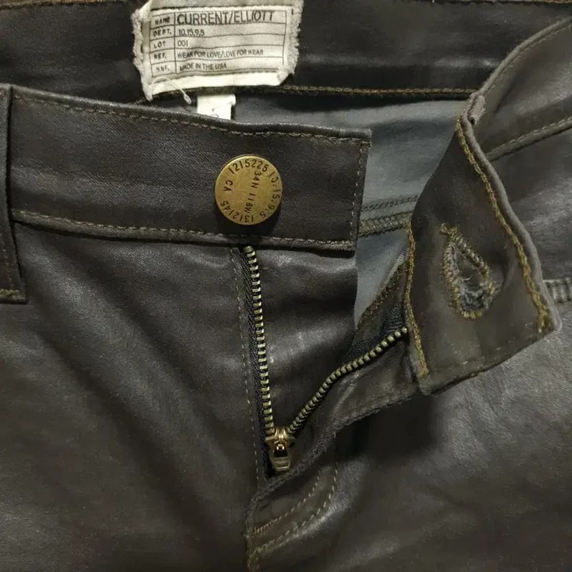 커렌트 엘리엇 브라운 스키니 코팅진 26_M1258 상품이미지6