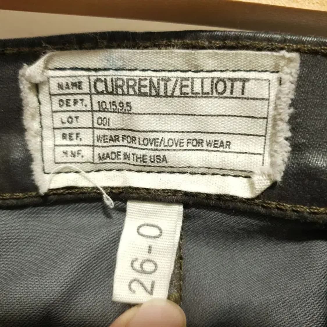 커렌트 엘리엇 브라운 스키니 코팅진 26_M1258 상품이미지7