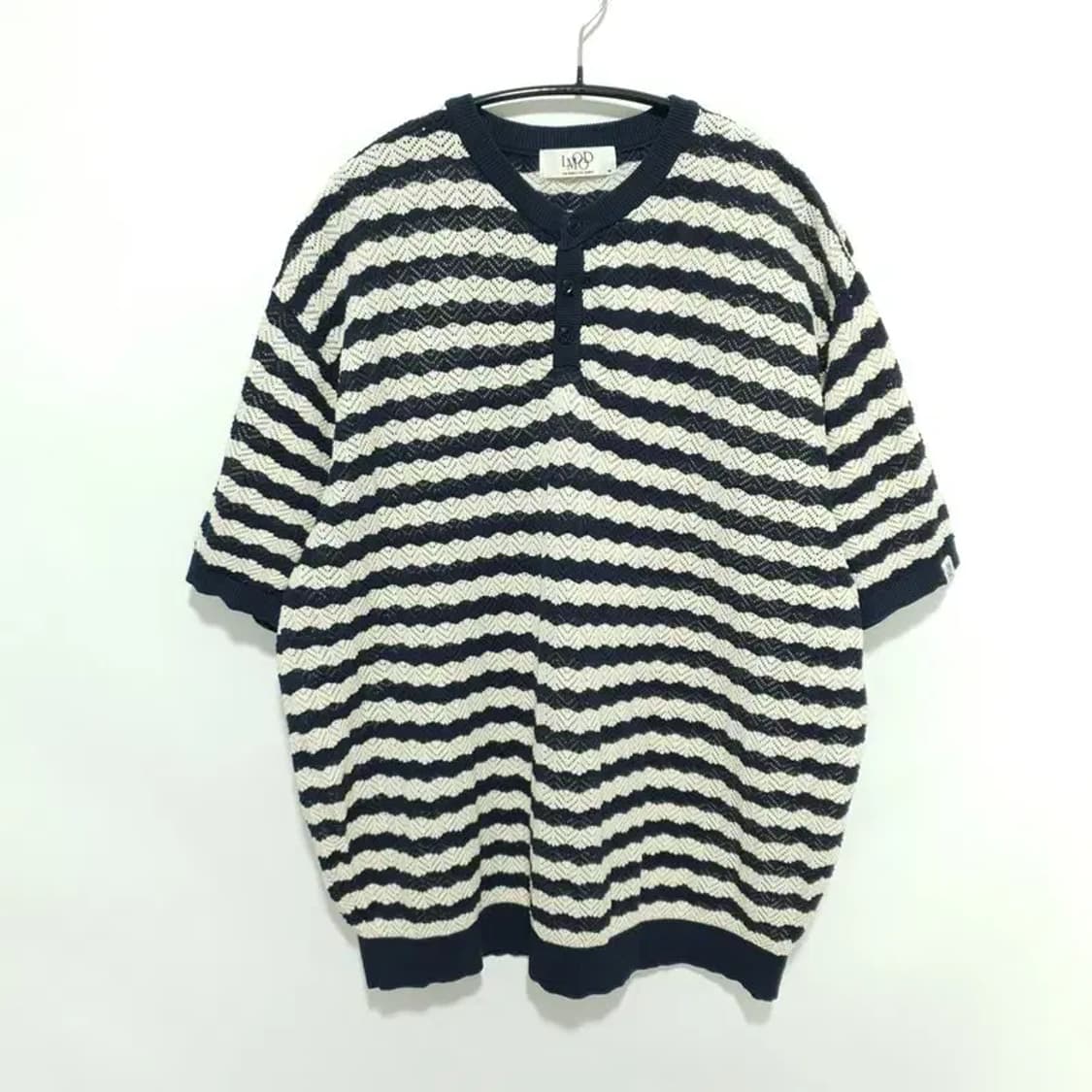 엘무드 실켓코튼 헨리넥 하프 니트 48_S1231 상품이미지1