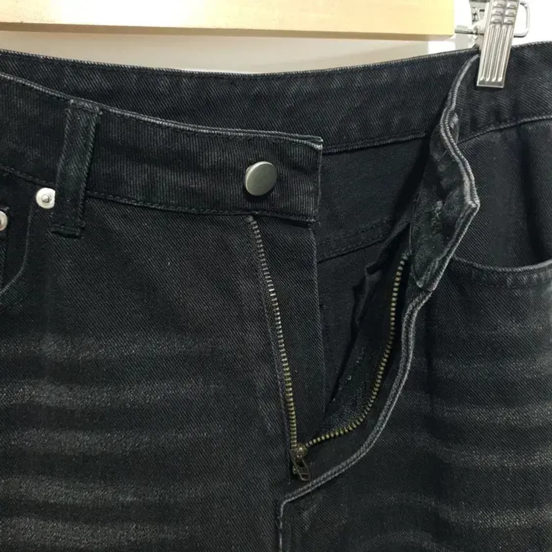 샵사이다 흑청 데님 팬츠 M_M1272 상품이미지6