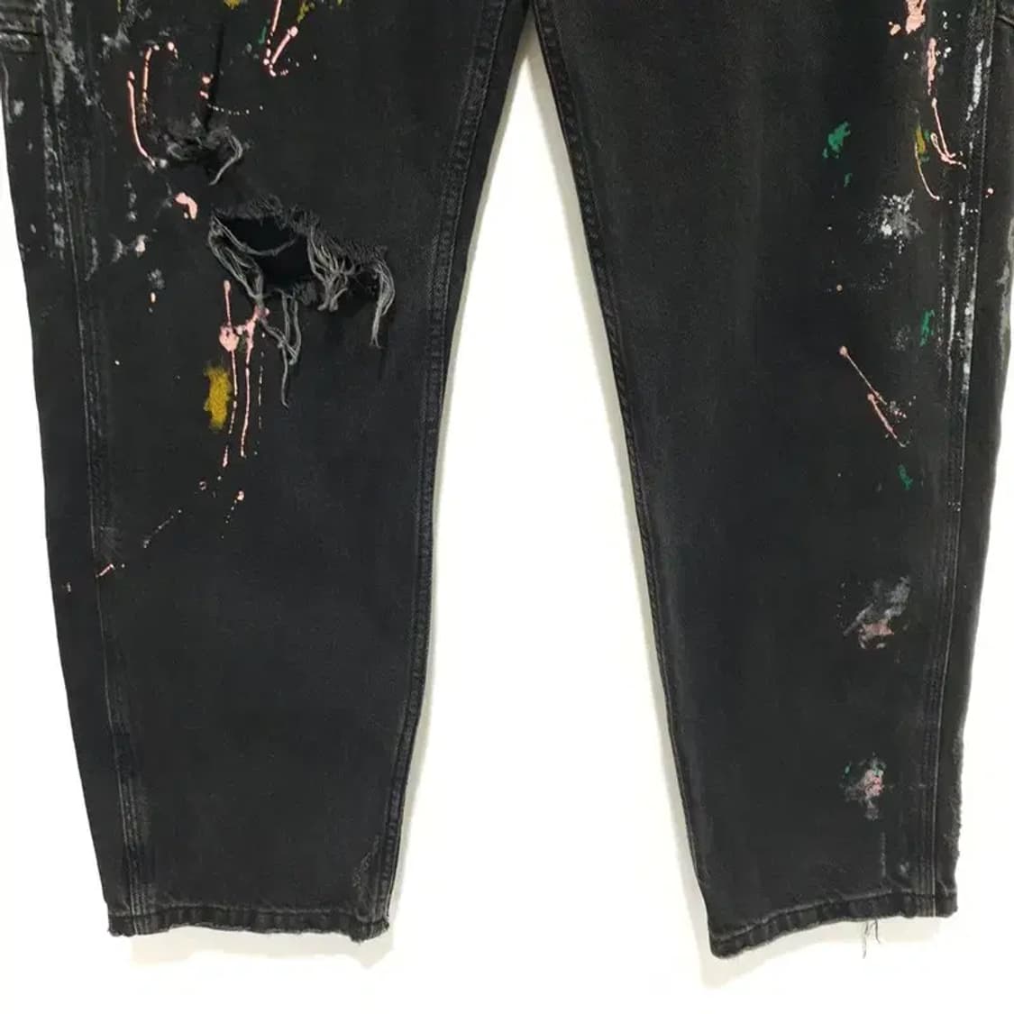 자라 페인티드 데님 팬츠 EUR 38_M1278 상품이미지4