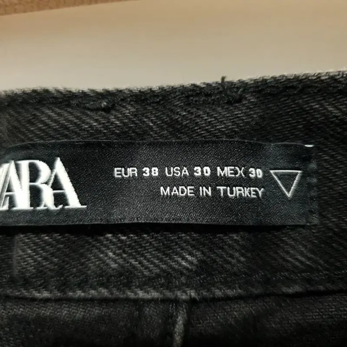 자라 페인티드 데님 팬츠 EUR 38_M1278 상품이미지8