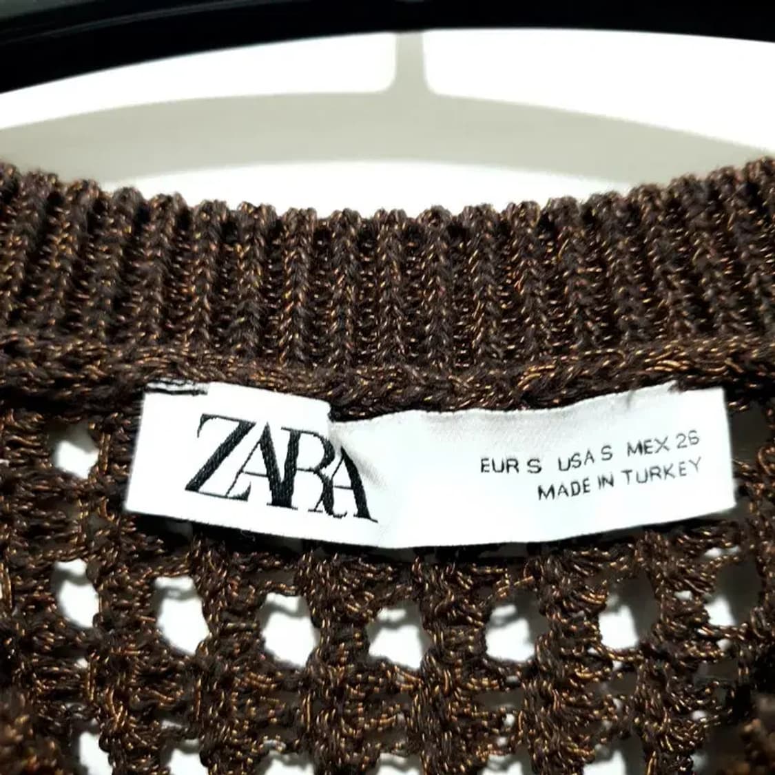 자라 크롭 뜨개 니트 S_S1240 상품이미지5