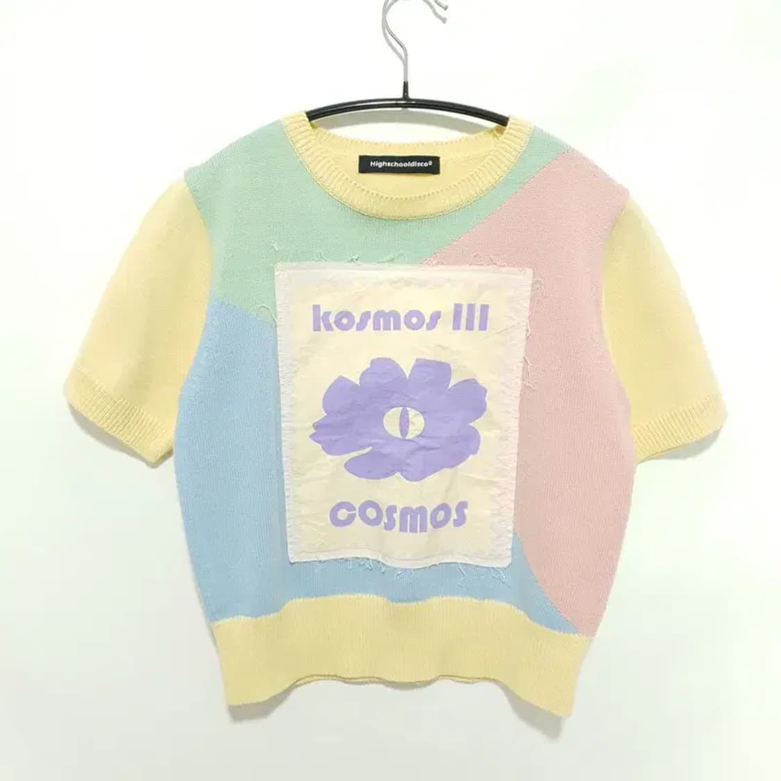 하이스쿨디스코 코스모스 반팔 니트 F_S1241 상품이미지1