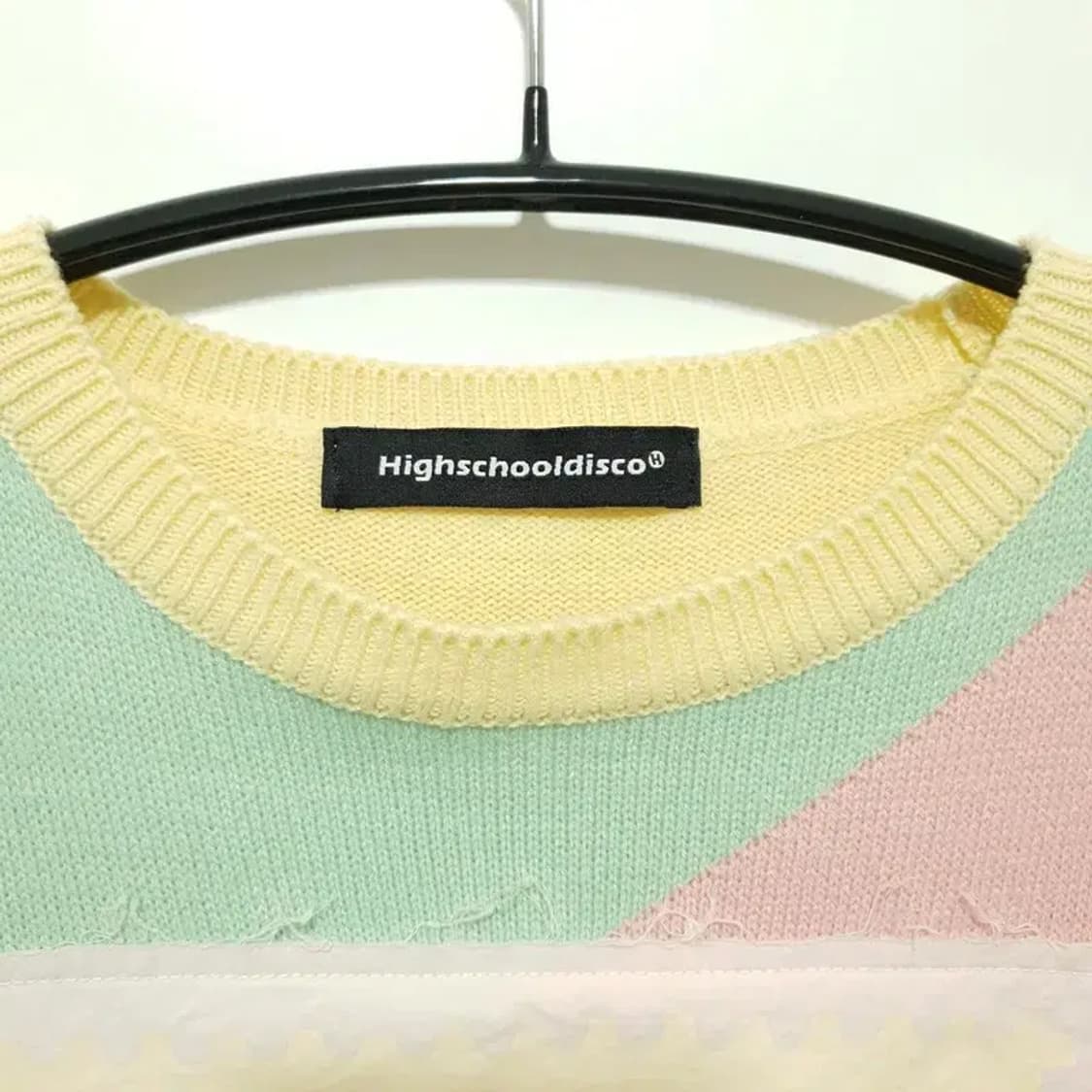 하이스쿨디스코 코스모스 반팔 니트 F_S1241 상품이미지2