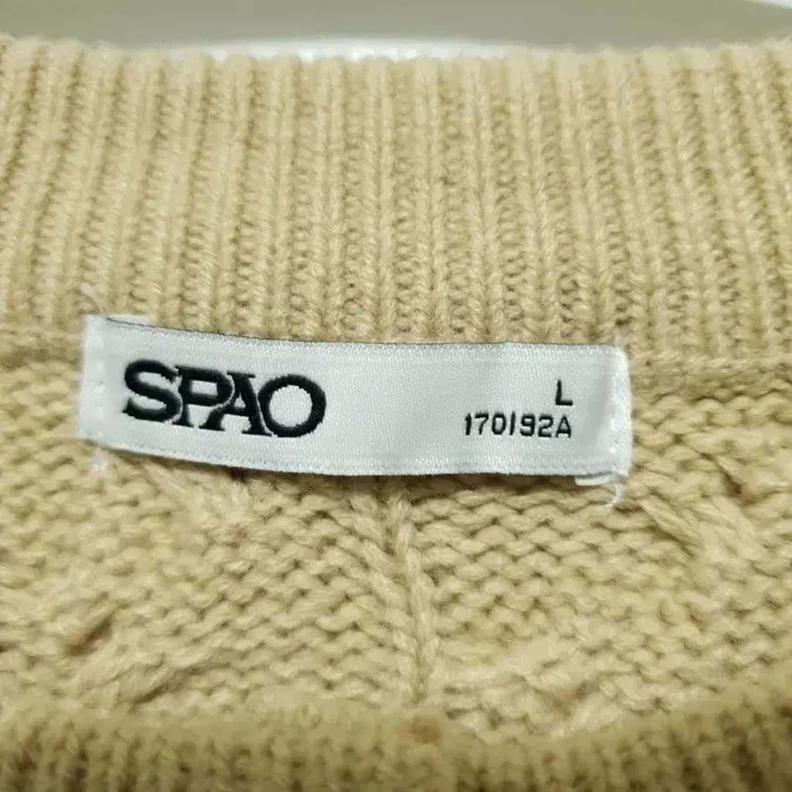 스파오 여성 케이블 니트 가디건 L_M1267 상품이미지5