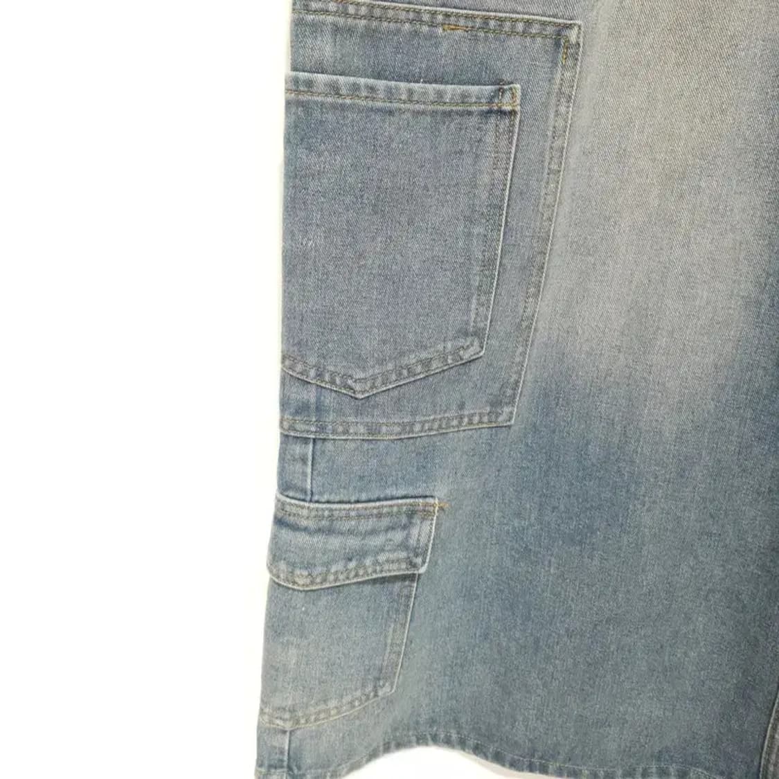 샵사이다 카고 데님 스커트 2XL_M1270 상품이미지2