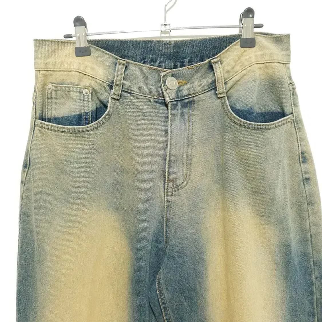 COLLAVO 워싱 와이드 데님 팬츠 75-100 S_M1281 상품이미지2