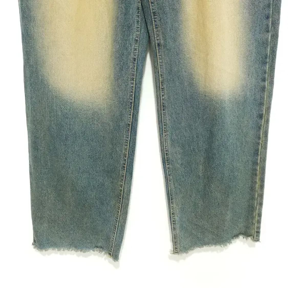 COLLAVO 워싱 와이드 데님 팬츠 75-100 S_M1281 상품이미지3