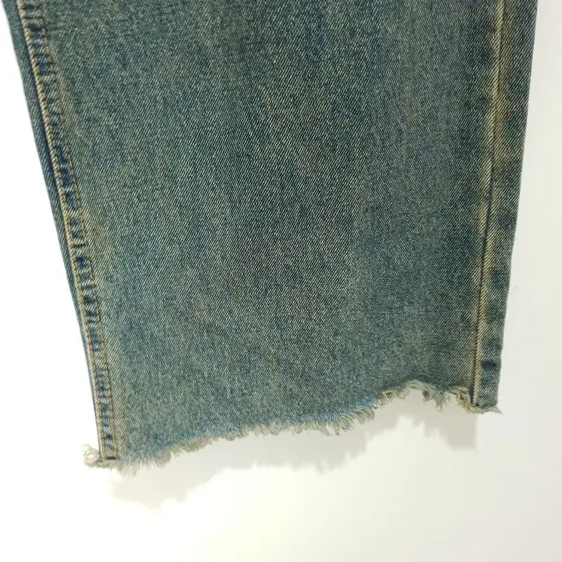 COLLAVO 워싱 와이드 데님 팬츠 75-100 S_M1281 상품이미지4