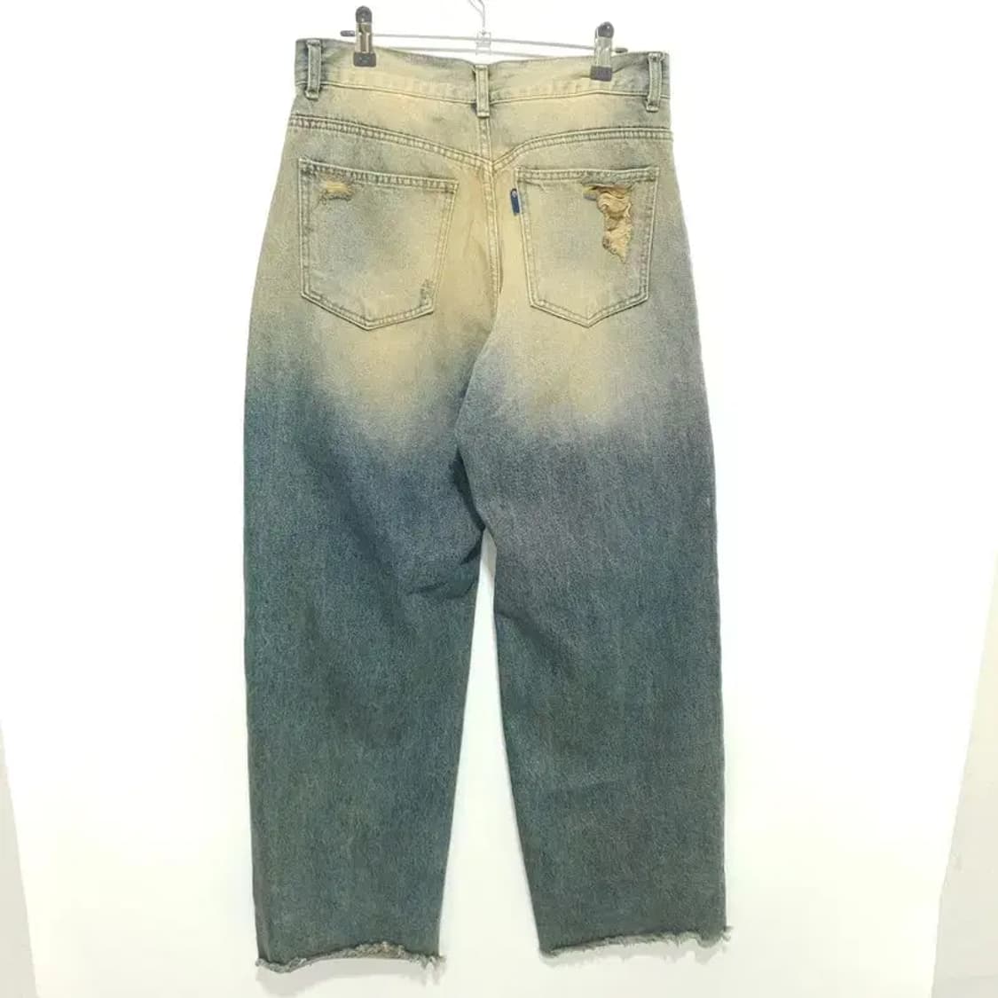 COLLAVO 워싱 와이드 데님 팬츠 75-100 S_M1281 상품이미지5