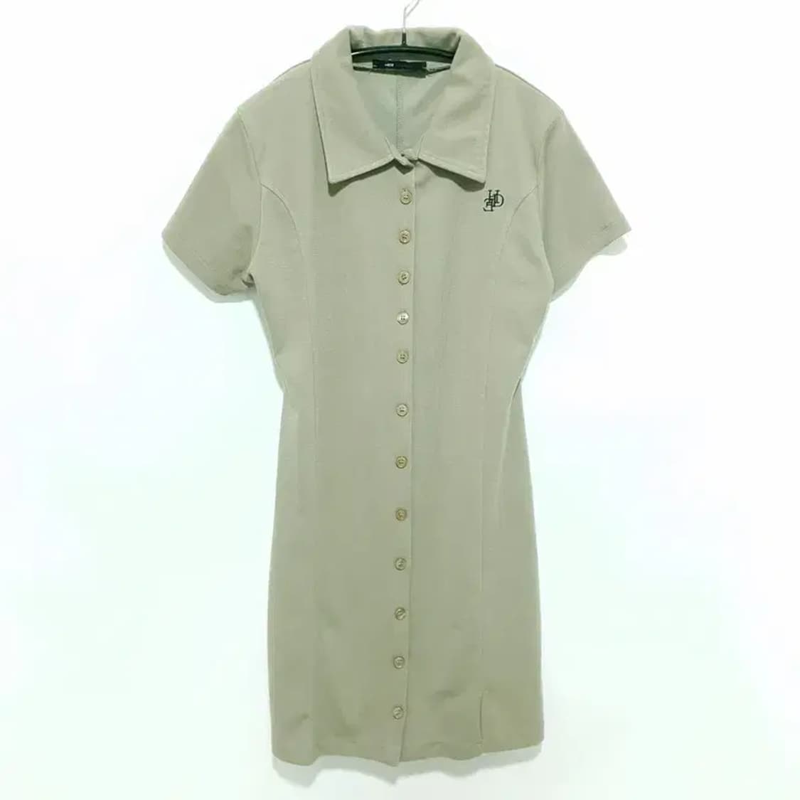 하이드앤시크 니트 반팔 카라 원피스 F_S1247 상품이미지1