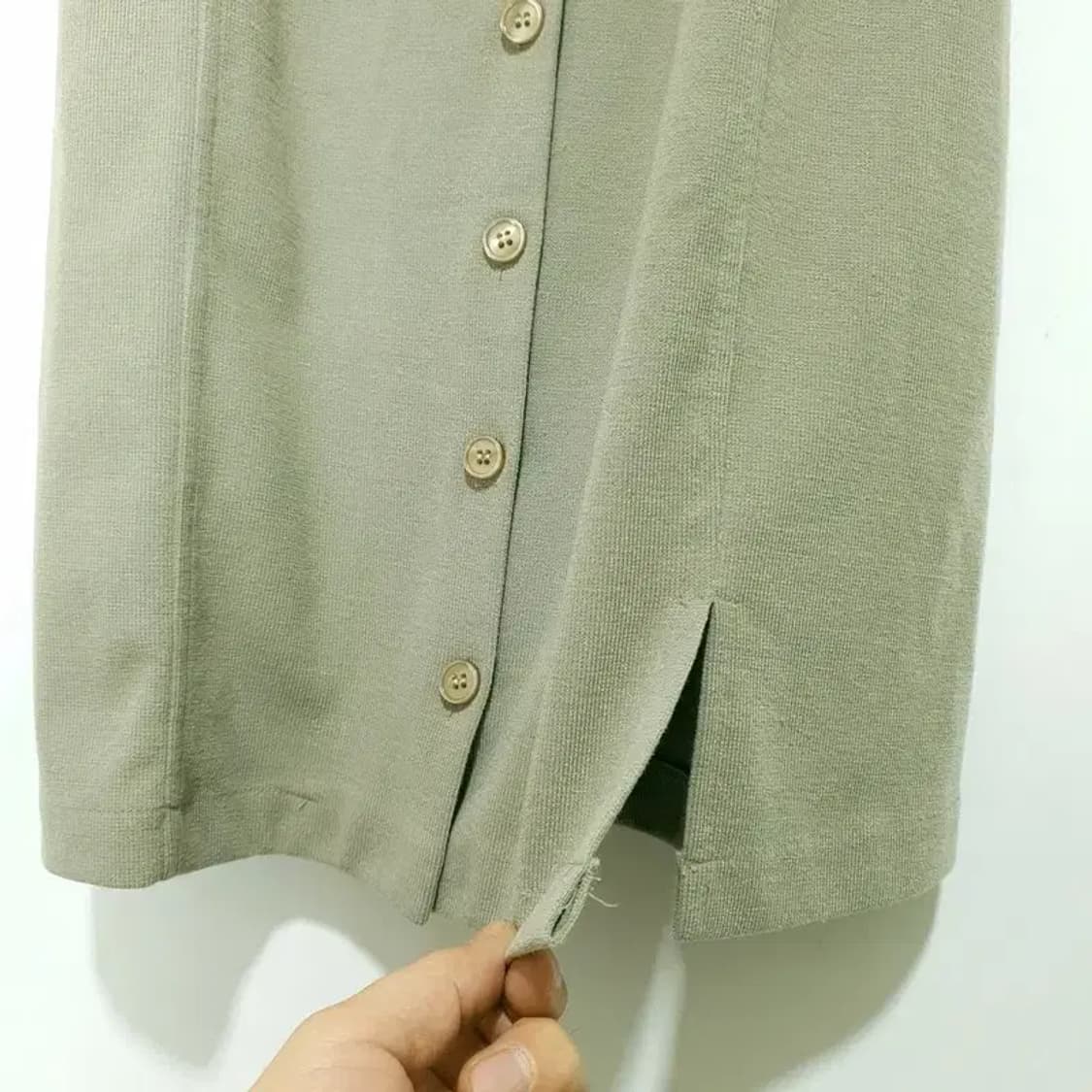 하이드앤시크 니트 반팔 카라 원피스 F_S1247 상품이미지5