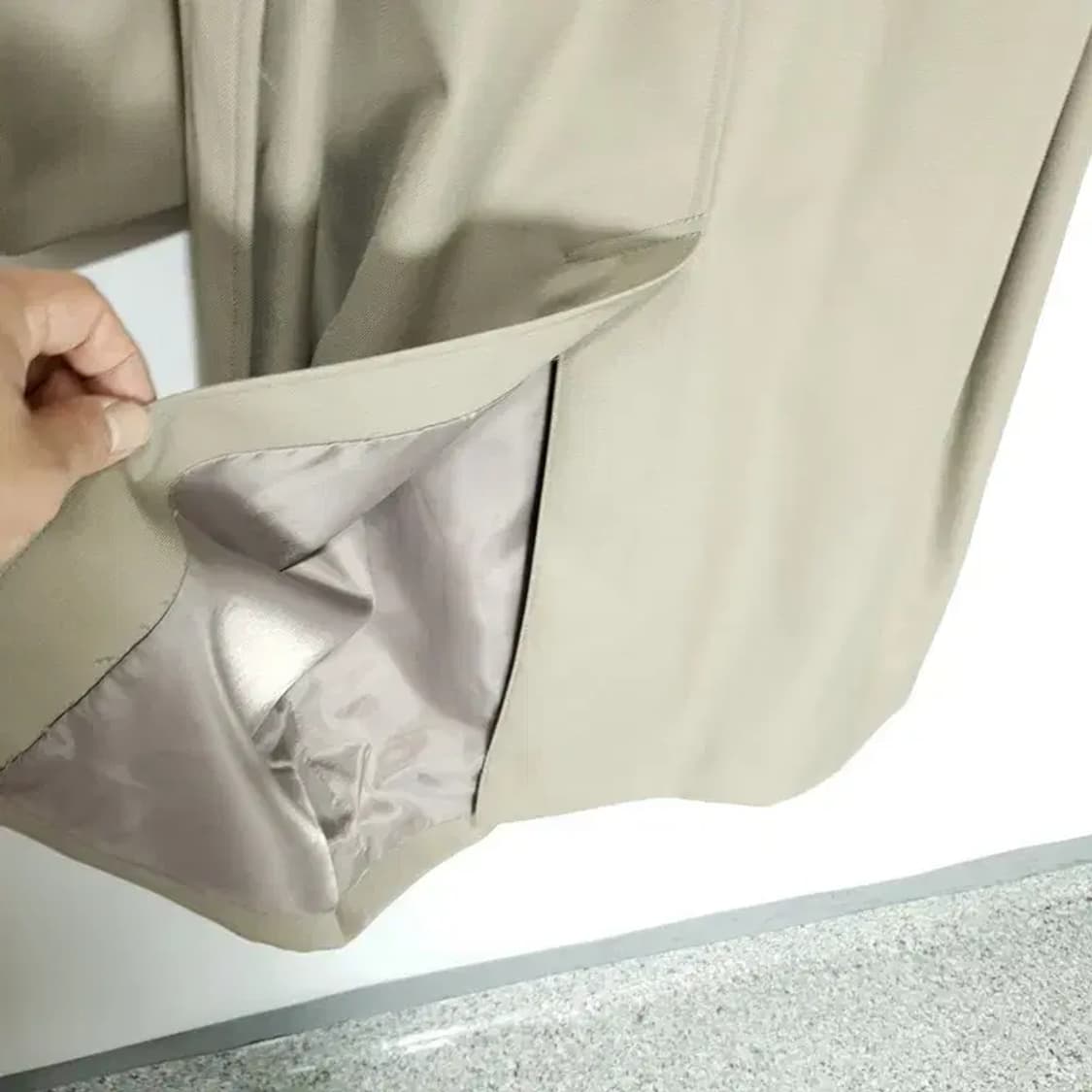 무탠다드 울 블렌드 오버사이즈 싱글 트렌치 코트 M_M1292 상품이미지6