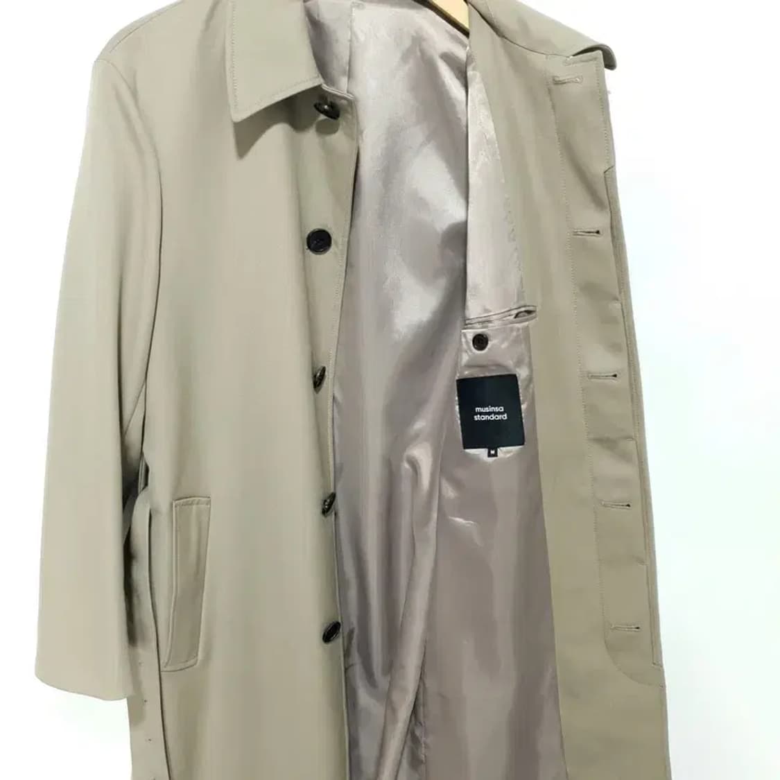 무탠다드 울 블렌드 오버사이즈 싱글 트렌치 코트 M_M1292 상품이미지7