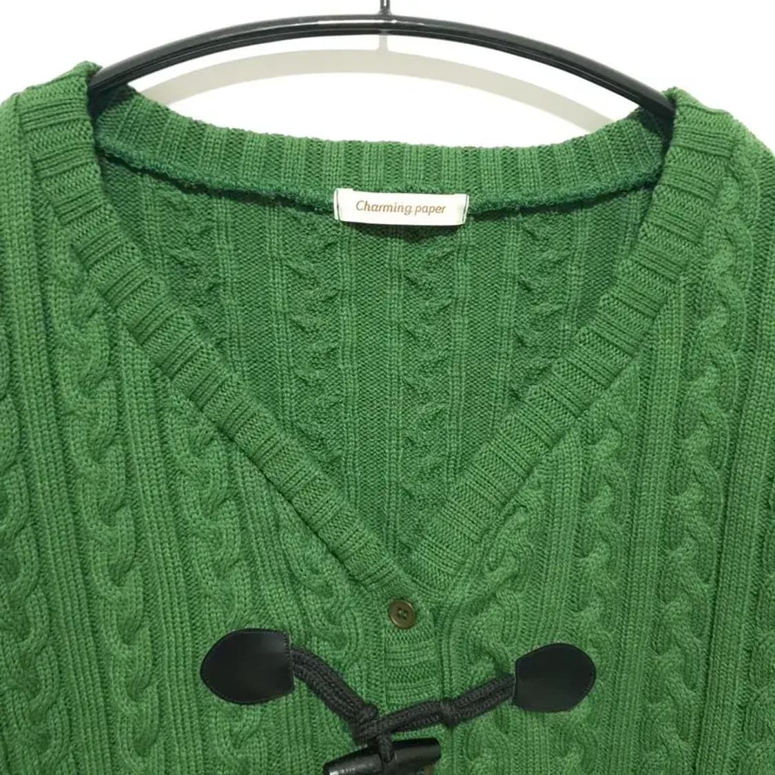 케이블 니트 떡볶이 가디건 F_M1304 상품이미지2