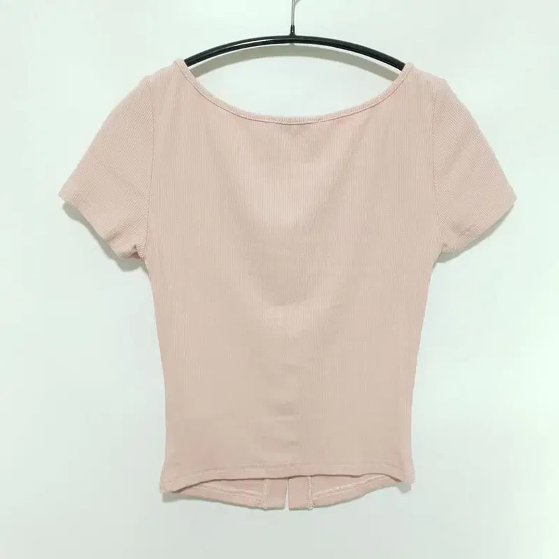 샵사이다 홀터넥 골지 반팔 니트 XS_S1262 상품이미지5