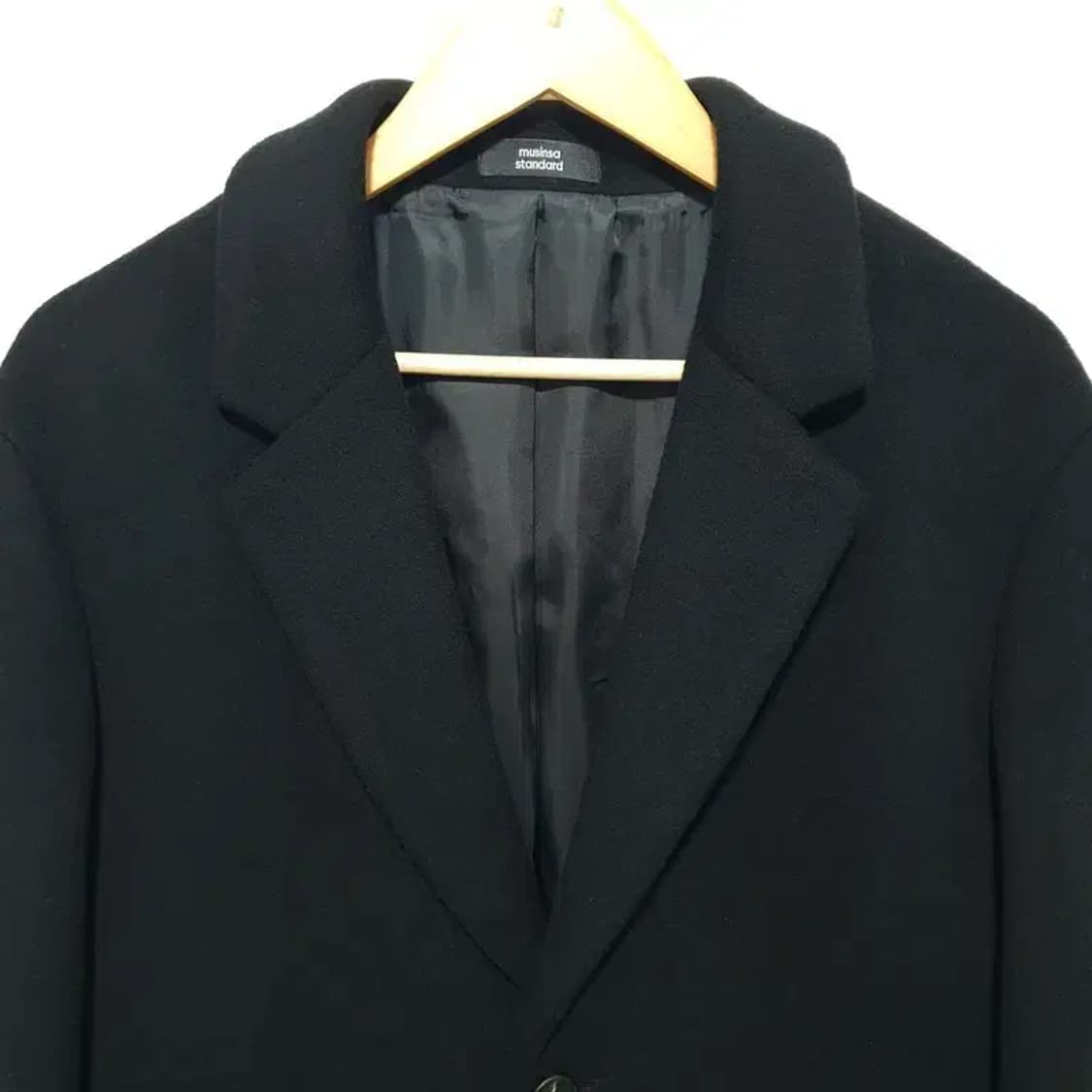 무탠다드 캐시미어 블렌드 오버사이즈 싱글 코트 M_W0310 상품이미지2