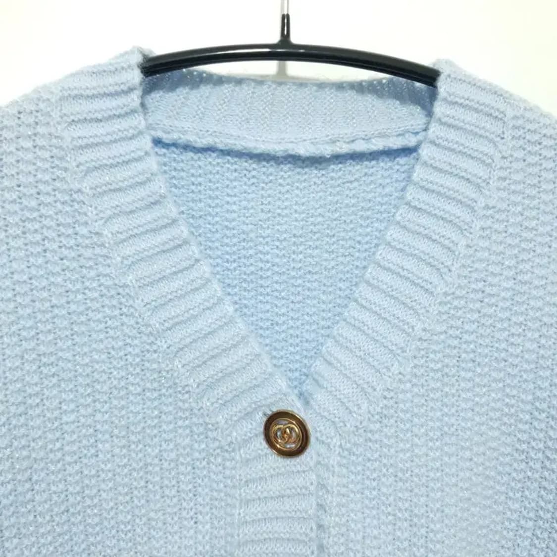 금장 니트 크롭 가디건 F_M1305 상품이미지2