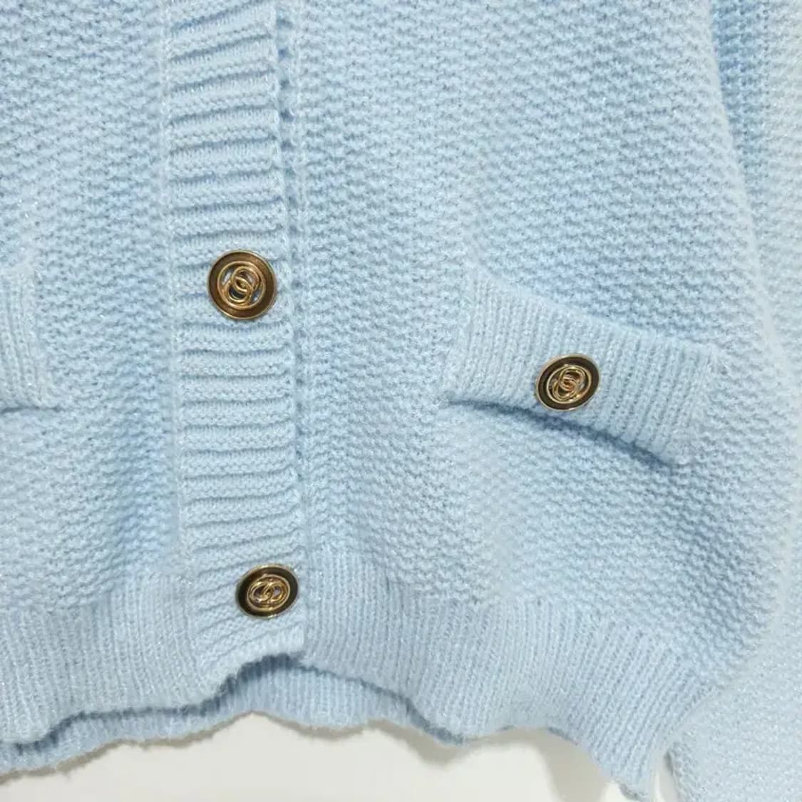 금장 니트 크롭 가디건 F_M1305 상품이미지3