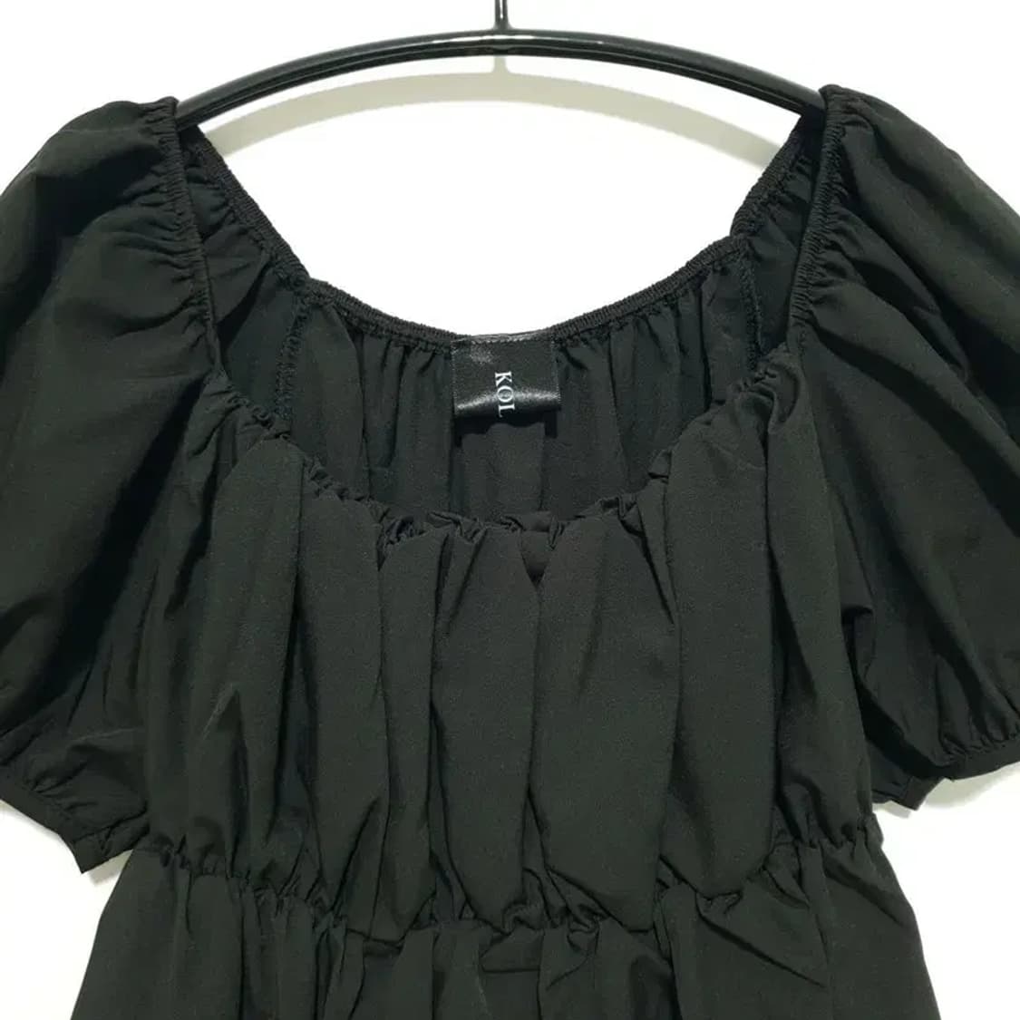 콜릿 퍼프 벌룬 블라우스 F_S1259 상품이미지2