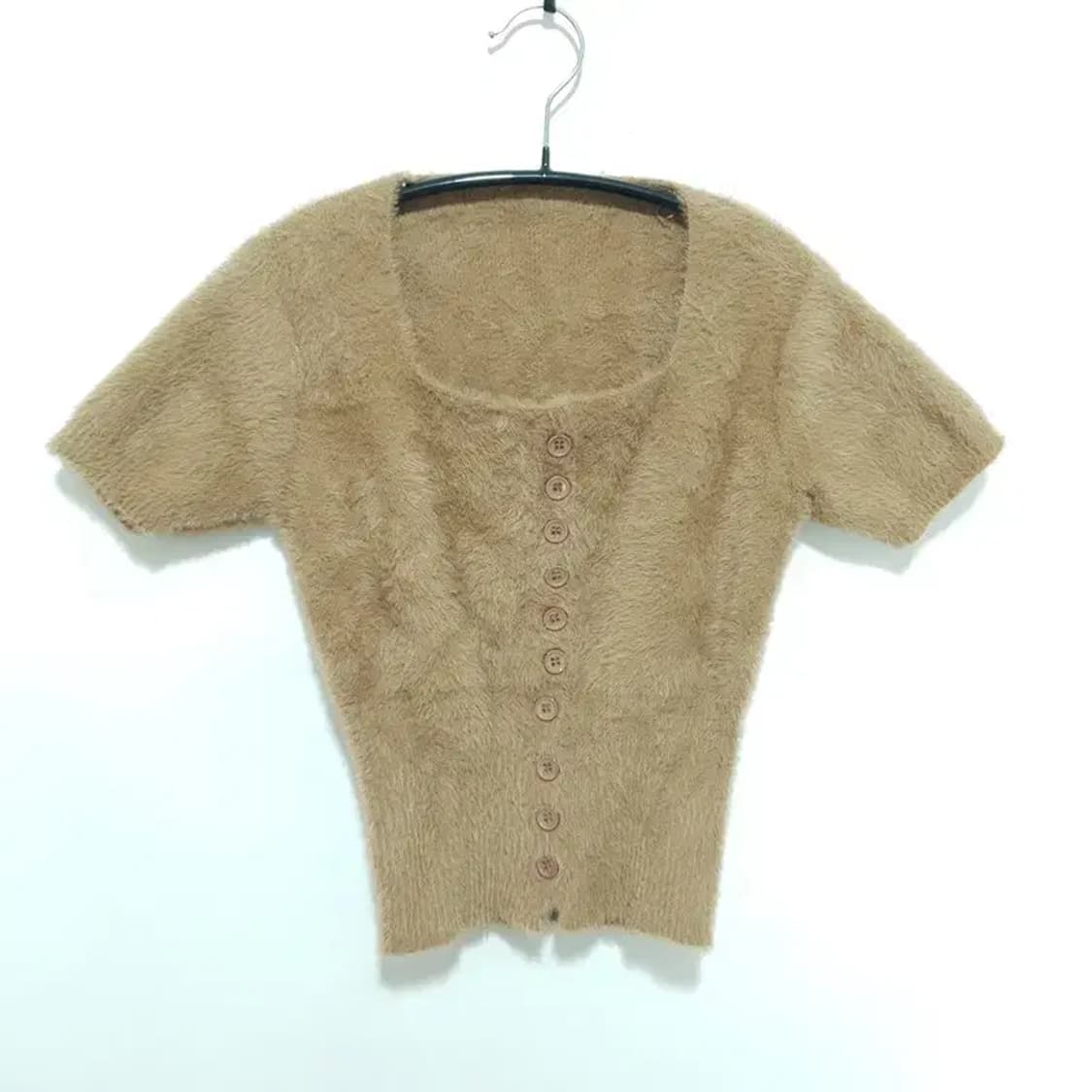 앙고라 숏슬리브 가디건 F_M1306 상품이미지1