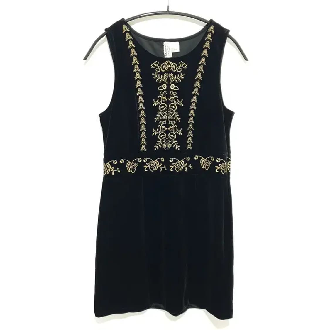 H&M 벨벳 자수 원피스 EUR 32_M1313 상품이미지1