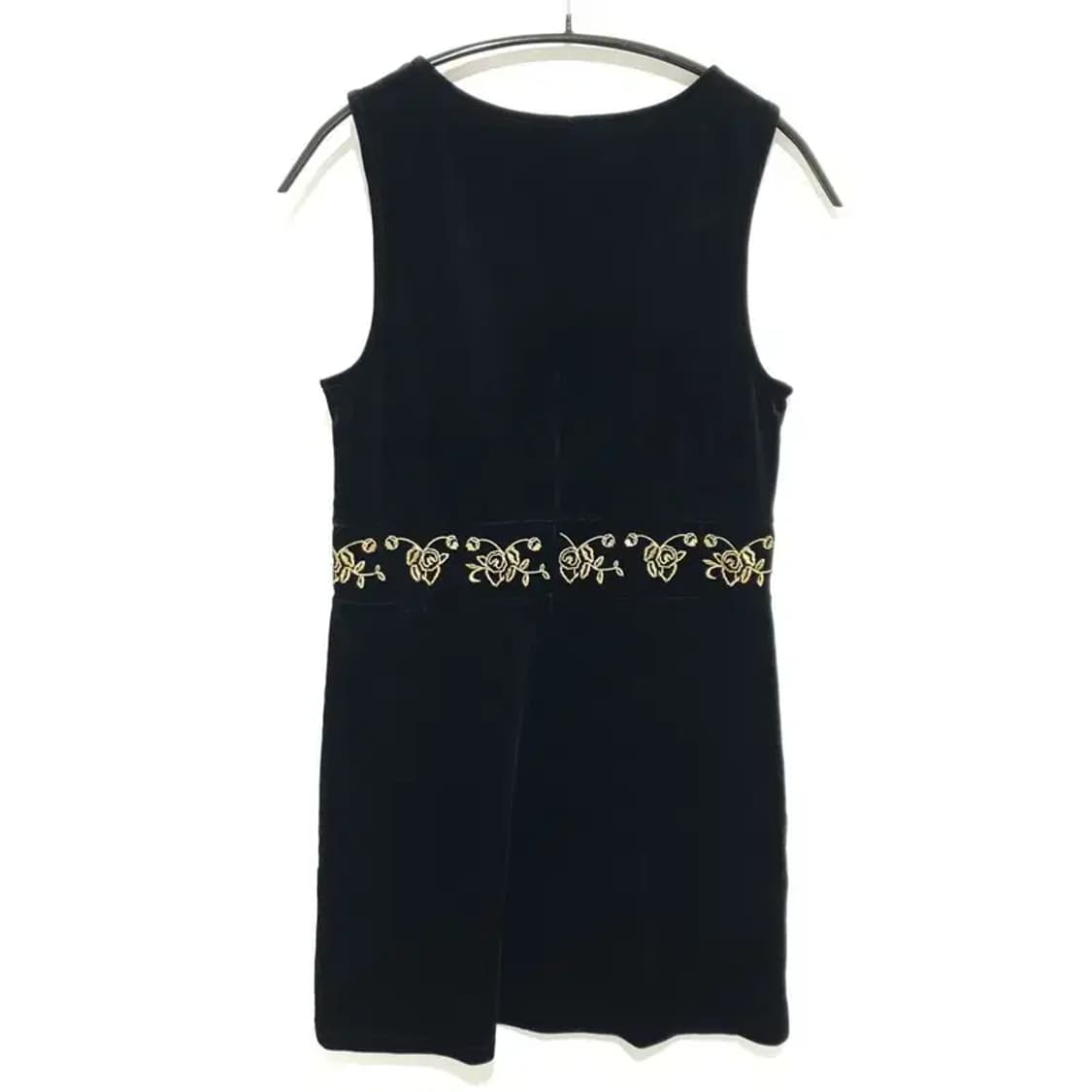 H&M 벨벳 자수 원피스 EUR 32_M1313 상품이미지4