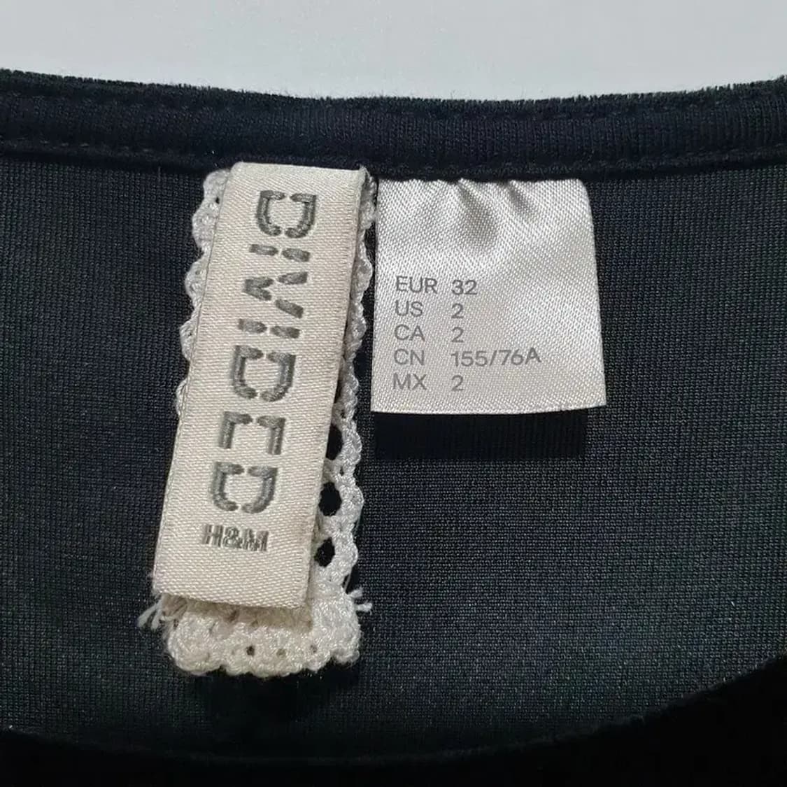 H&M 벨벳 자수 원피스 EUR 32_M1313 상품이미지5