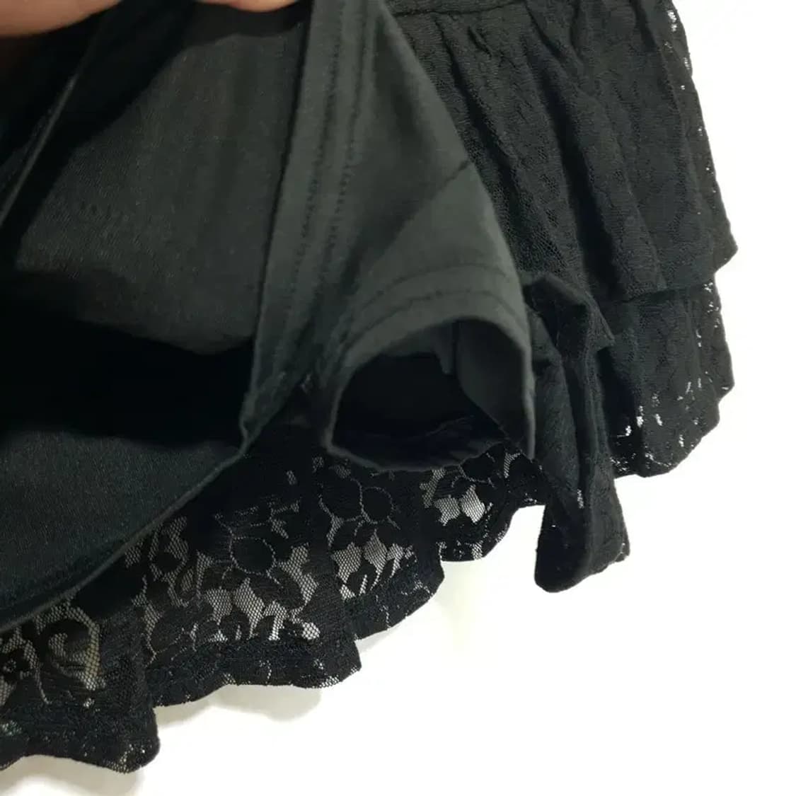 샵사이다 발레코어 레이스 셔링 플로럴 치마바지 L_S1273 상품이미지3